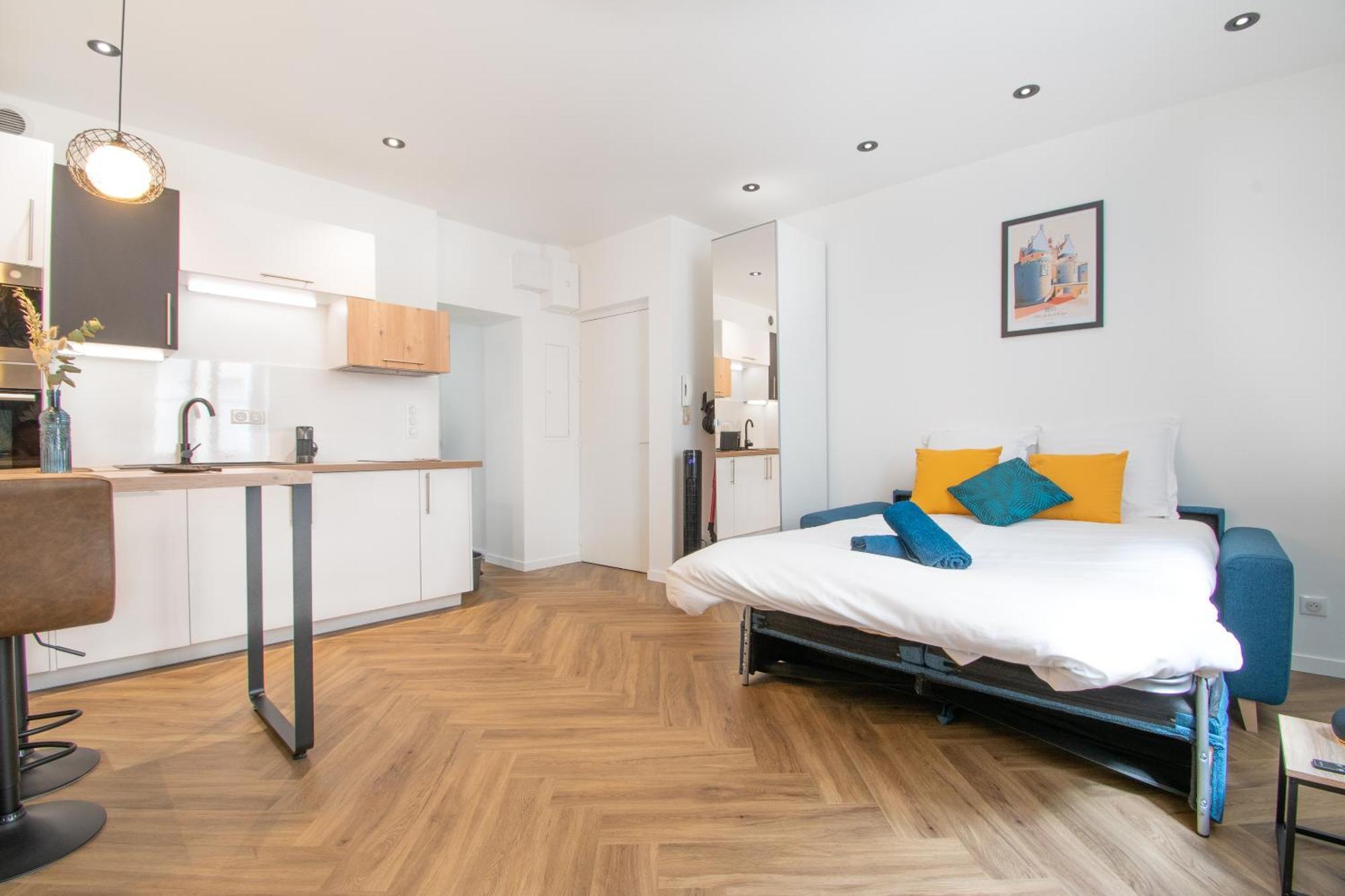 L'Appartement Des Ducs Avec Baignoire Double Нант Экстерьер фото